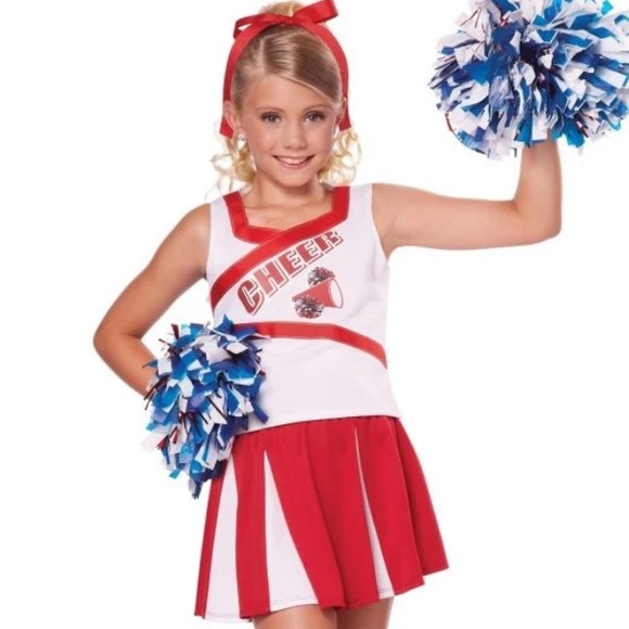HIGH SCHOOL CHEERLEADER 5PC CHILD COSTUME SIZE EXTRA SMALL (4-6) 🌟EUC🌟 - Picture 15 of 16